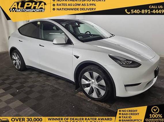 TESLA MODEL Y 2021 5YJYGAEE5MF190684 image